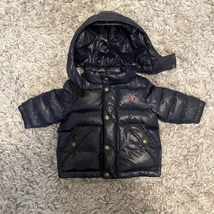 Navy Blue Polo Boys Coat size 6m